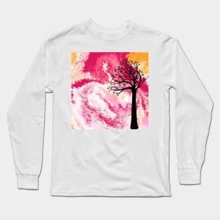 Tree Silhouette Long Sleeve T-Shirt